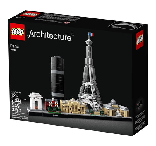 LEGO Architecture Paris Skyline, Collectible Model Building Kit with Eiffel Tower and The Louvre, Skyline Collection, Office Home Décor, Unique Gift to Unleash Any Adult's Creativity, 21044