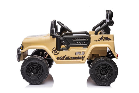 TOYOTA FJ CRUISER 12V RIDE - ON | 2 MOTORS | EVA WHEELS | KHAKI - Marah Kids