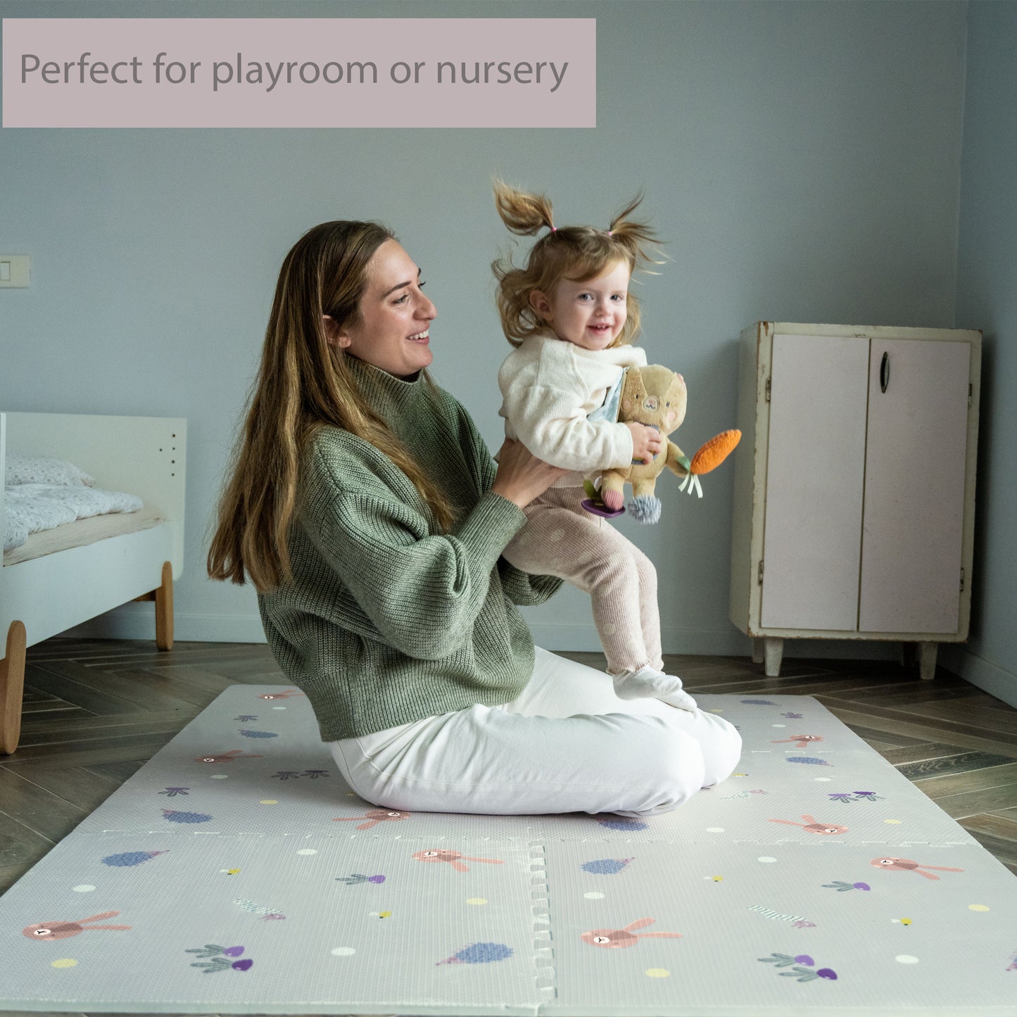 Taf Toys Urban Garden XL Puzzle Play Mat | 180x120cm Baby Mat, 0M+