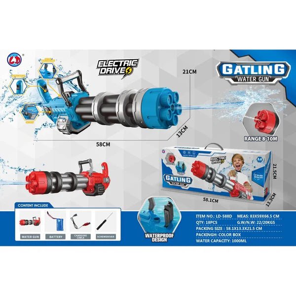 Sam Toys - Gatlin Electric Water Gun - Marah Kids