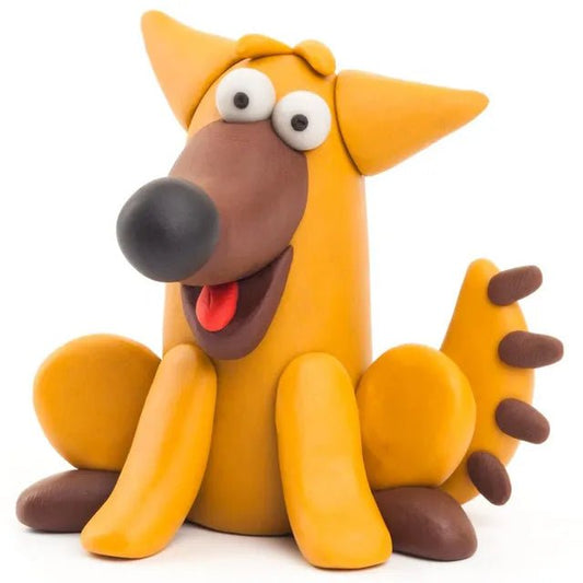 HEY CLAY – DIY Doggie Plastic Creative Modelling Air - Dry Clay For Kids 3 Cans - Marah Kids