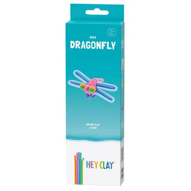 HEY CLAY – DIY Dragonfly Plastic Creative Modelling Air - Dry Clay For Kids 3 Cans - Marah Kids