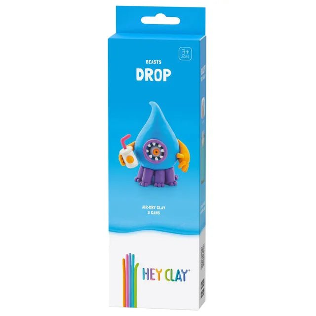 HEY CLAY – DIY Drop Plastic Creative Modelling Air - Dry Clay For Kids 3 Cans - Marah Kids