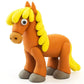 HEY CLAY - DIY Horse Plastic Creative Modelling Air - Dry Clay For Kids, 3 Cans - Marah Kids