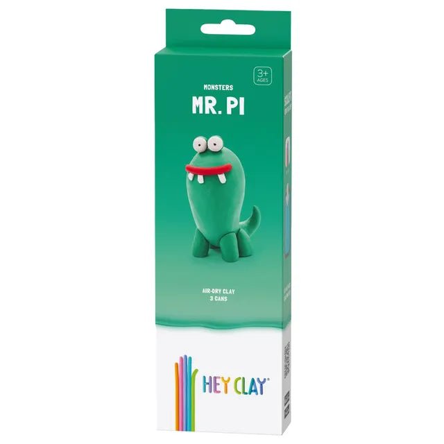 HEY CLAY – DIY Pi Plastic Creative Modelling Air - Dry Clay For Kids 3 Cans - Marah Kids