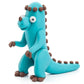 HEY CLAY – DIY Pachycephalosaurus Plastic Creative Modelling Air - Dry Clay For Kids 3 Cans - Marah Kids