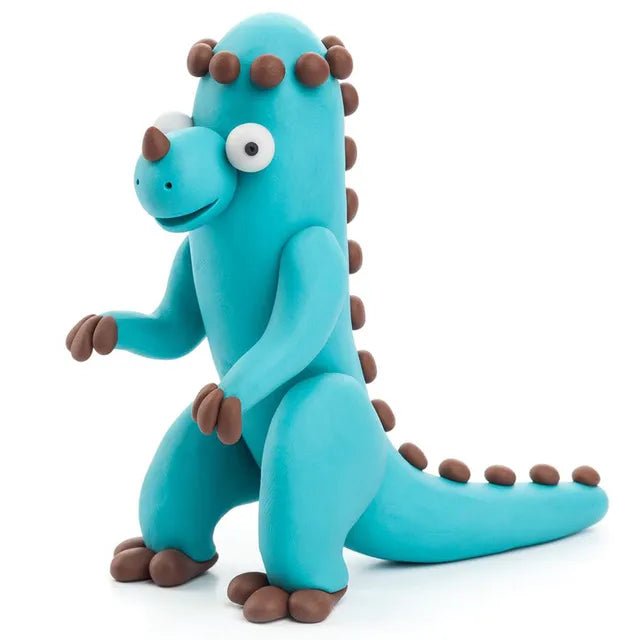 HEY CLAY – DIY Pachycephalosaurus Plastic Creative Modelling Air - Dry Clay For Kids 3 Cans - Marah Kids