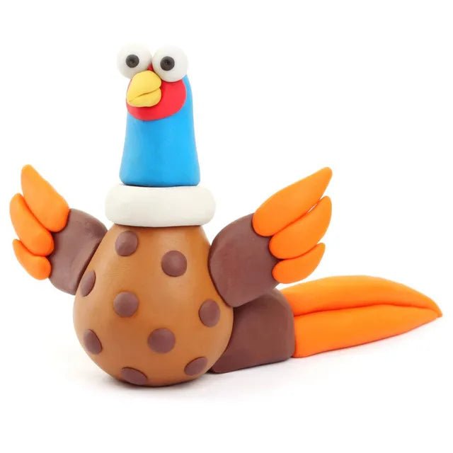 HEY CLAY – DIY Pheasant Plastic Creative Modelling Air - Dry Clay For Kids 3 Cans - Marah Kids