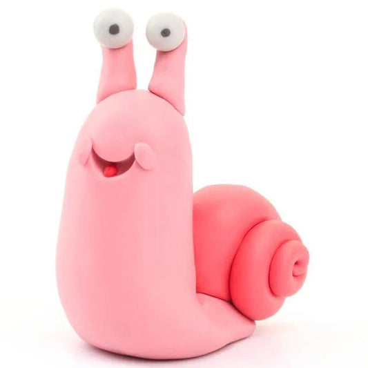 HEY CLAY – DIY Snail Plastic Creative Modelling Air - Dry Clay For Kids 3 Cans - Marah Kids
