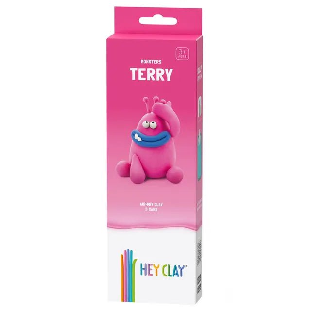 HEY CLAY – DIY Terry Plastic Creative Modelling Air - Dry Clay For Kids 3 Cans - Marah Kids