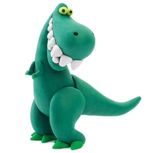 HEY CLAY – DIY Tyrannosaurus Plastic Creative Modelling Air - Dry Clay For Kids 3 Cans - Marah Kids
