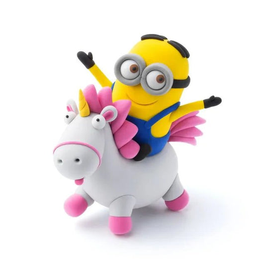 Hey Clay - Minions Dave & Fluffy Colourful modelling air - dry clay, 5 cans with fun interactive app for kids 3 years + - Marah Kids
