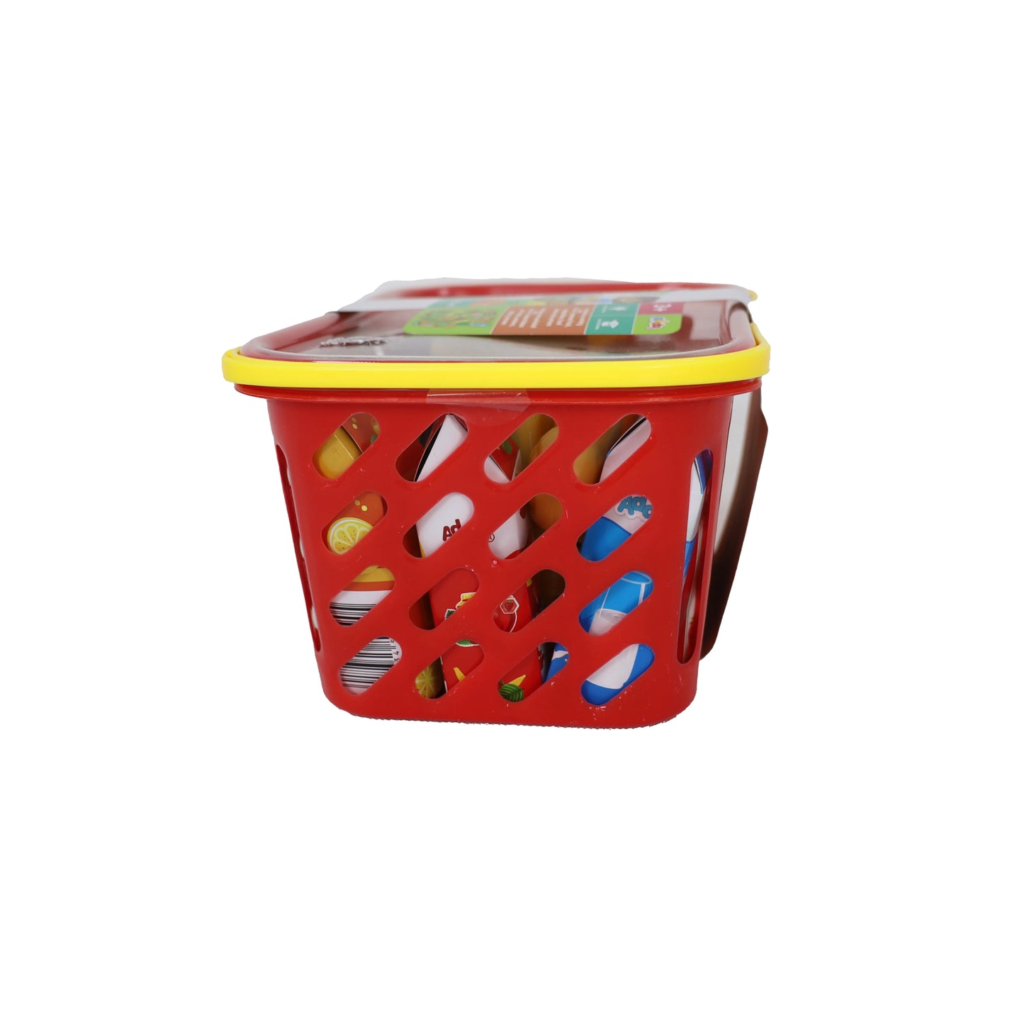 Addo Busy Me Shop Basket, Basket with Pretend Food Accessories - Fruit, Vegetables, Pretend Play Toy, Roleplay