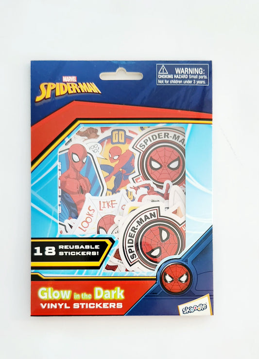 Disney Spider Man Glow In The Dark Stickers
