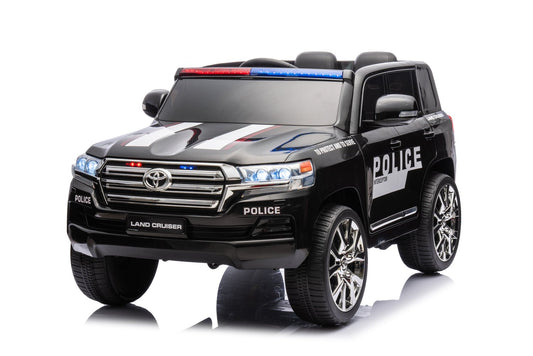 Toyota Electric Ride-on Police Car w/Remote Control - Black 12V