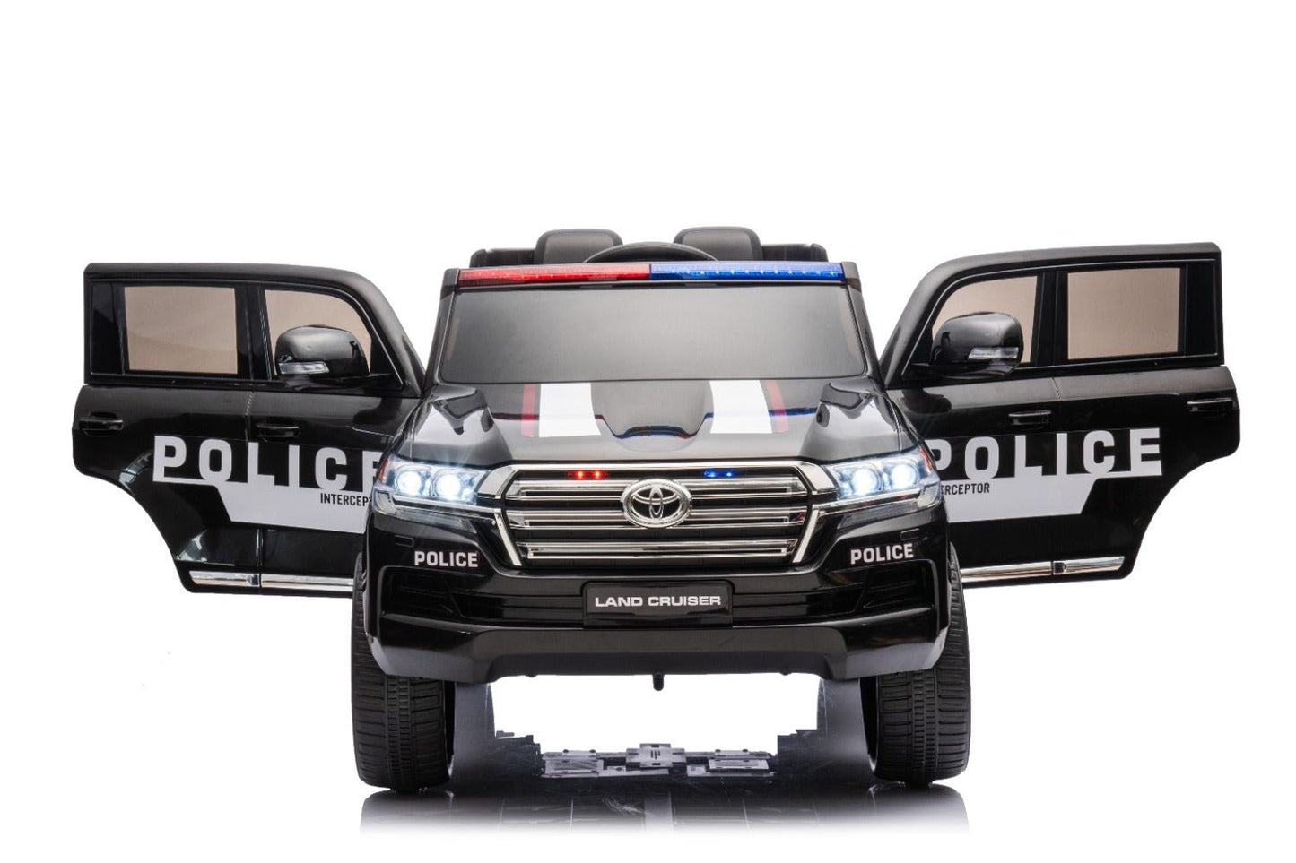 Toyota Electric Ride - on Police Car w/Remote Control - Black 12V - Marah Kids