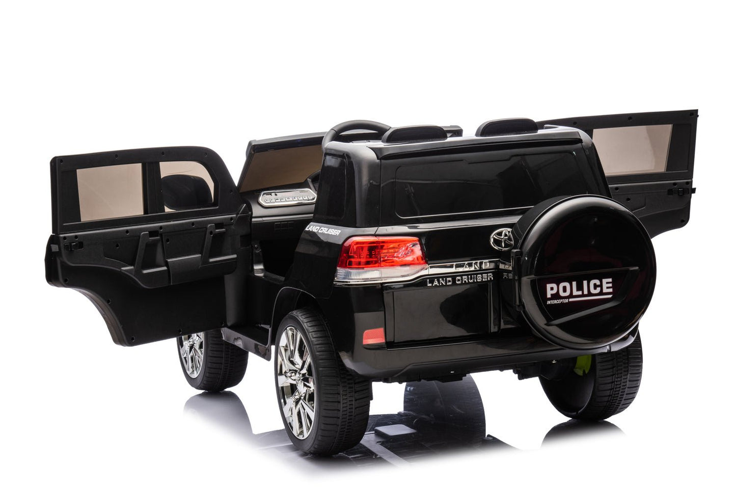 Toyota Electric Ride - on Police Car w/Remote Control - Black 12V - Marah Kids