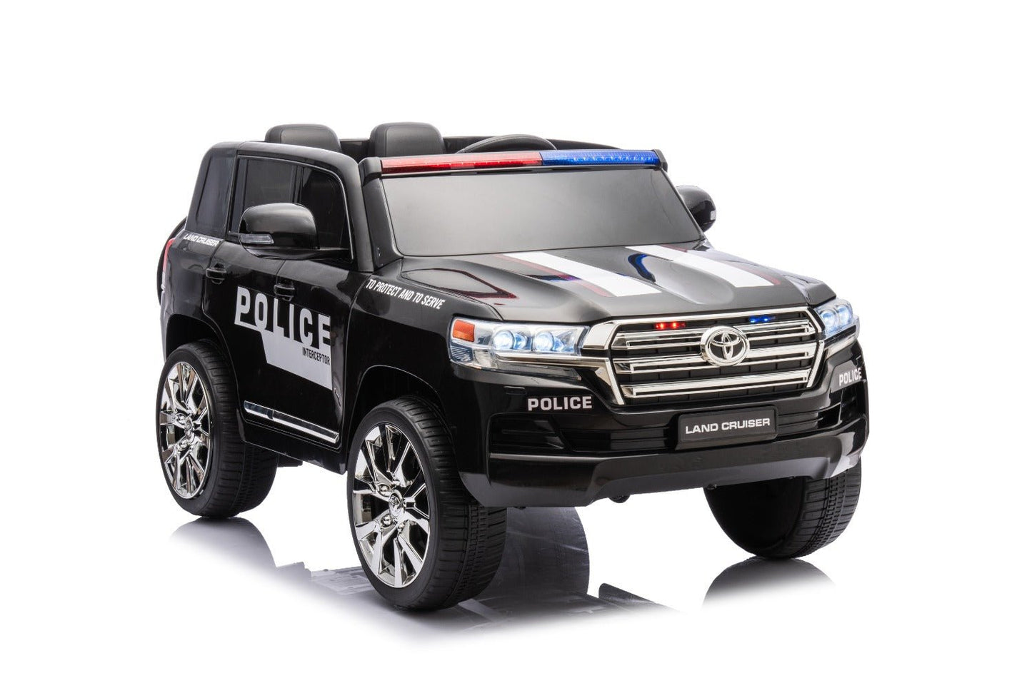 Toyota Electric Ride - on Police Car w/Remote Control - Black 12V - Marah Kids