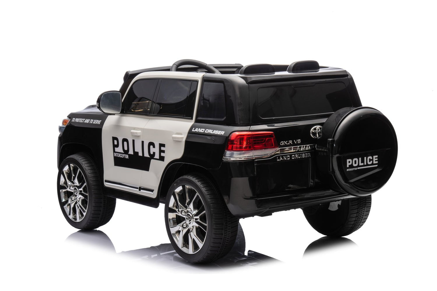 Toyota Electric Ride - on Police Car w/Remote Control - White 12V - Marah Kids