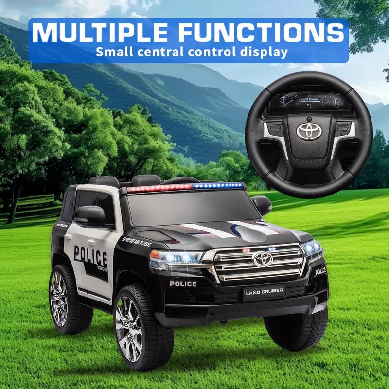Toyota Electric Ride - on Police Car w/Remote Control - White 12V - Marah Kids