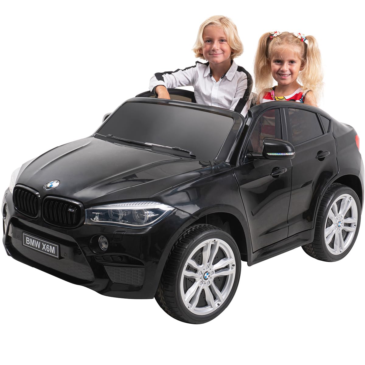 BMW X6M Kids 12V Ride On Car with Remote - Black - Marah Kids