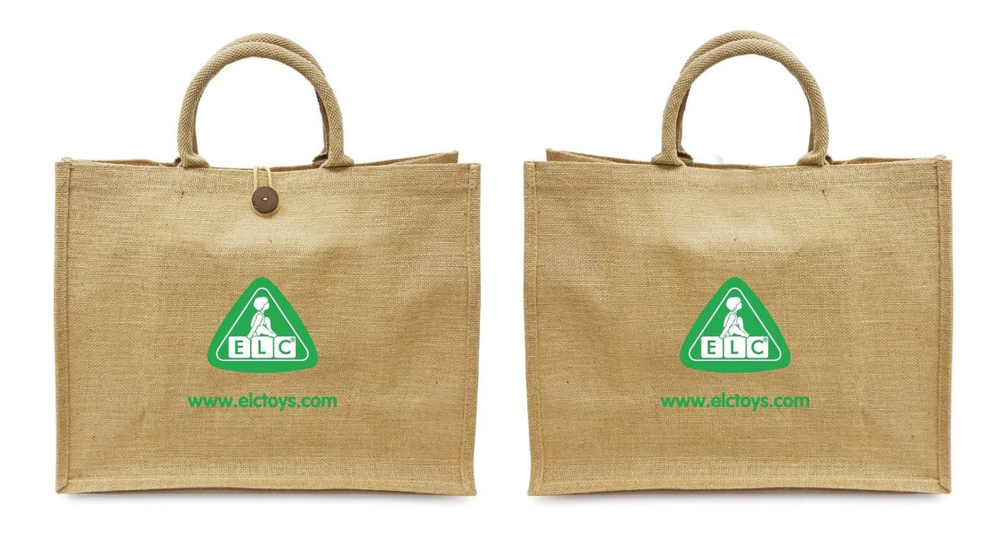 ELC Shopping Bags Deluxe Jute 43x19x33cm 1 - piece - Marah Kids