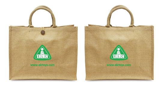 ELC Shopping Bags Deluxe Jute 43x19x33cm 1 - piece - Marah Kids