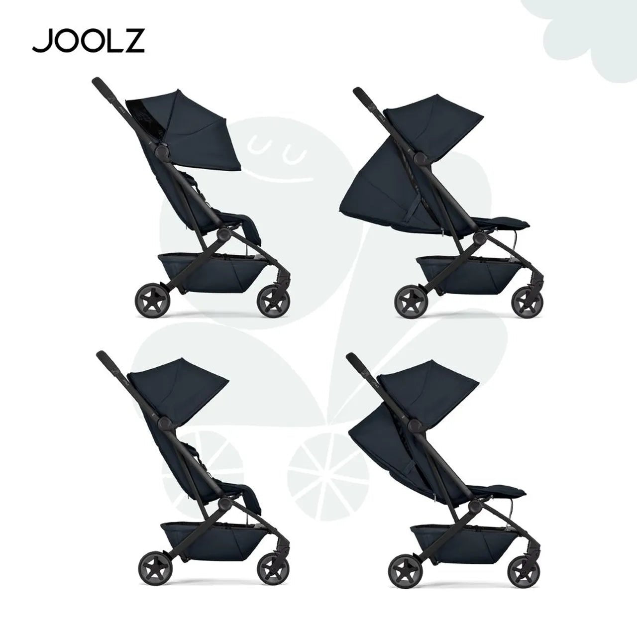 Joolz Aer2 Compact Lightweight Baby Stroller 6.2kg One - Hand Fold Navy Blue - Marah Kids