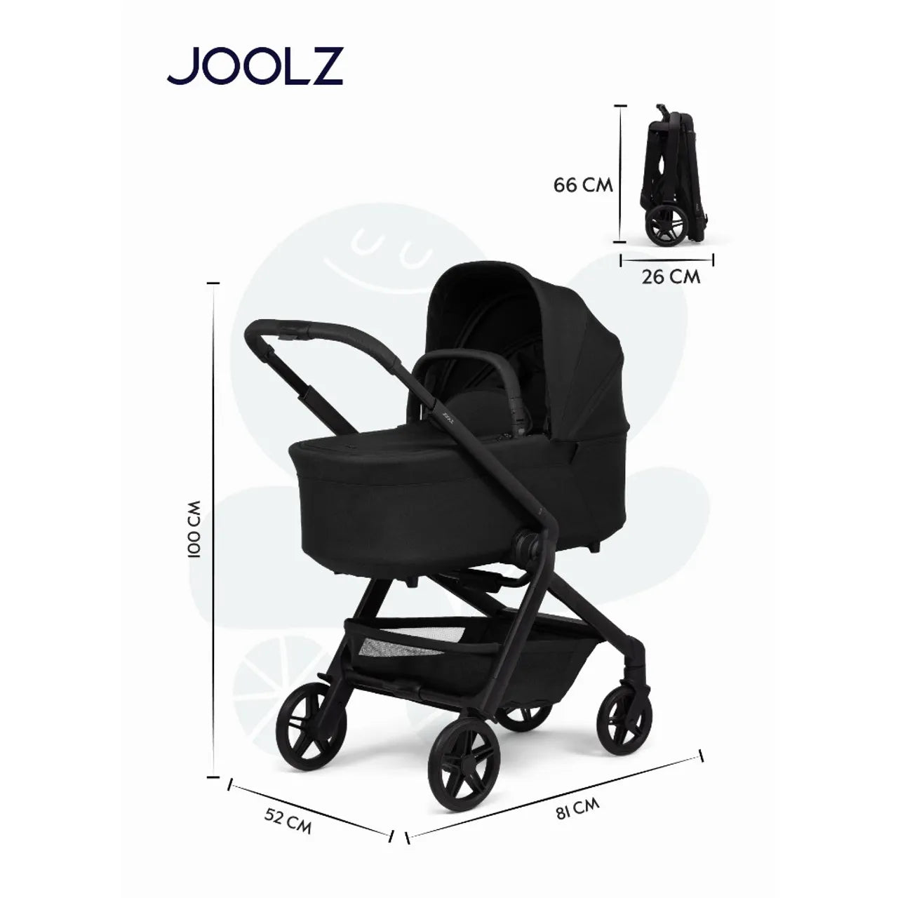 Joolz Aer2 Compact Lightweight Baby Stroller 6.2kg One-Hand Fold Navy Blue - Marah Kids