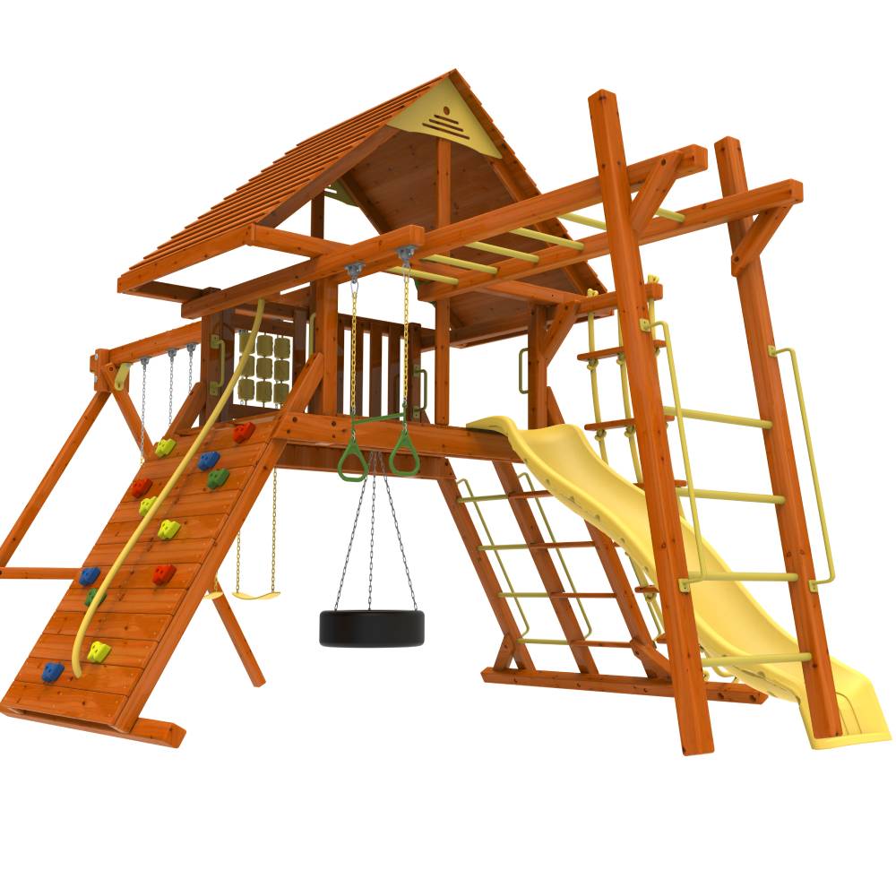 Kiddoro - Discovery Den With Monkey Bars Swing Set - image 6