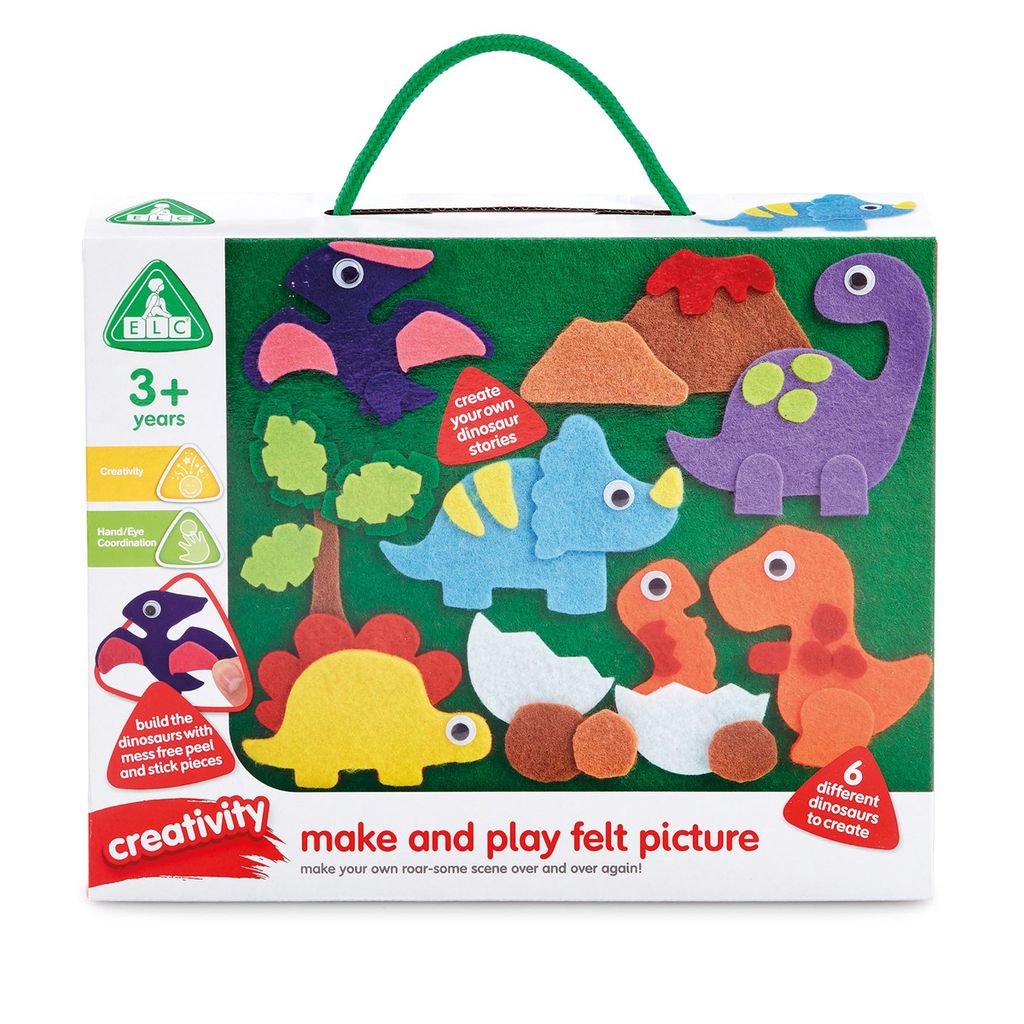 ELC Art And Craft Make And Play Felt Dino - Marah Kids
