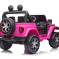 JEEP WRANGLER RUBICON 12V RIDE - ON | 4 MOTORS | EVA WHEELS | LEATHER SEAT | PINK - Marah Kids