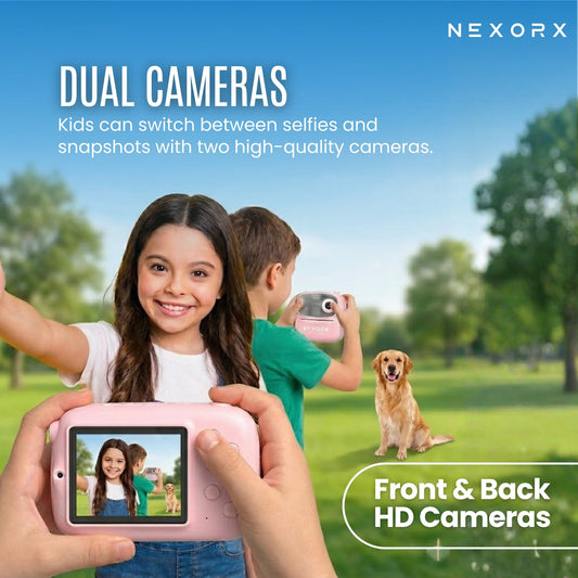 NEXORX Kids Click & Play Instant Print Camera – Pink - Marah Kids