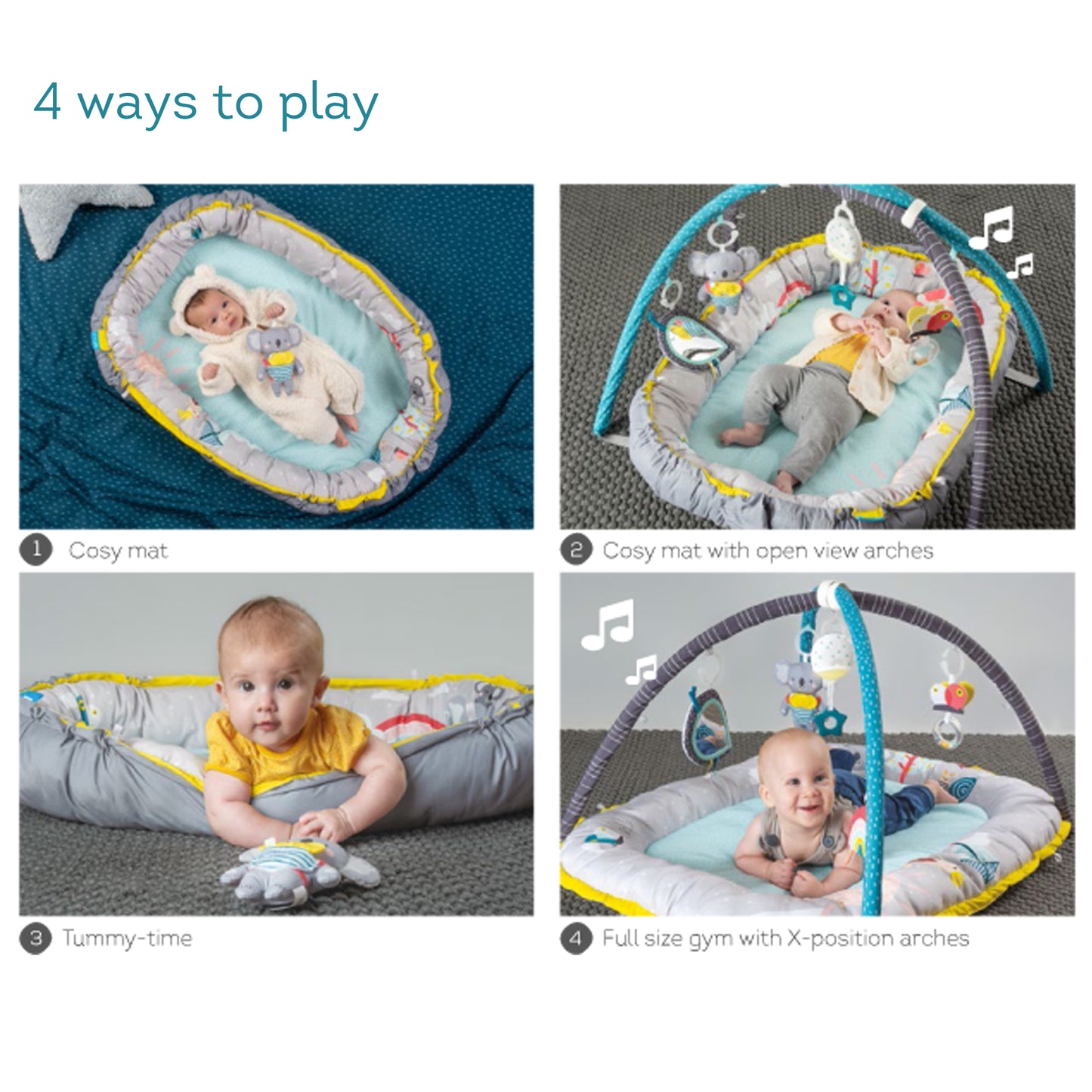Taf Toys Koala musical newborn cosy gym