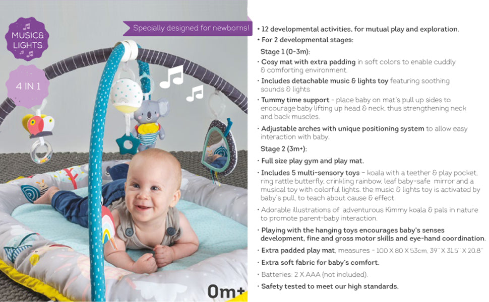 Taf Toys Koala musical newborn cosy gym