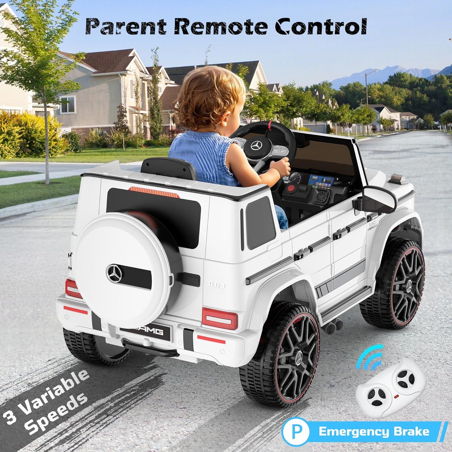 Mercedes - Benz Licensed G63 - White - Marah Kids