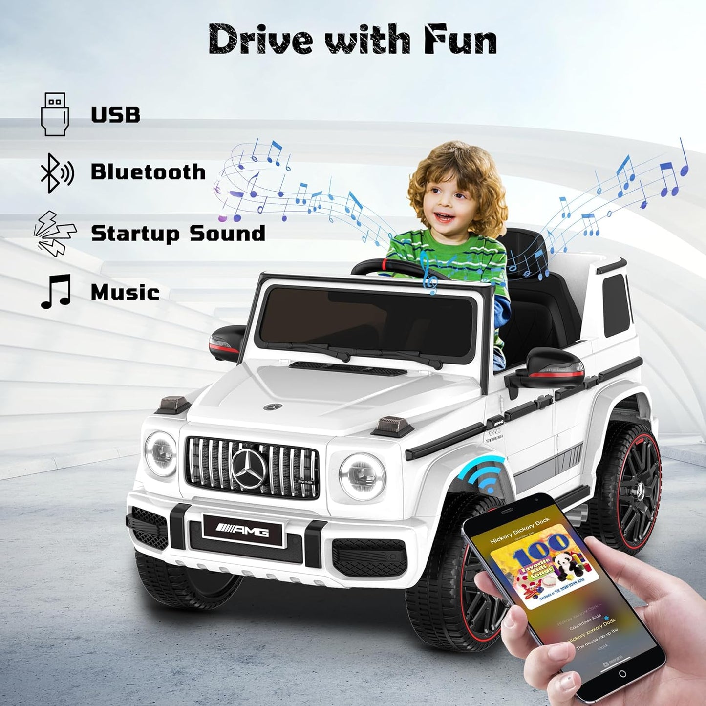 Mercedes - Benz Licensed G63 - White - Marah Kids
