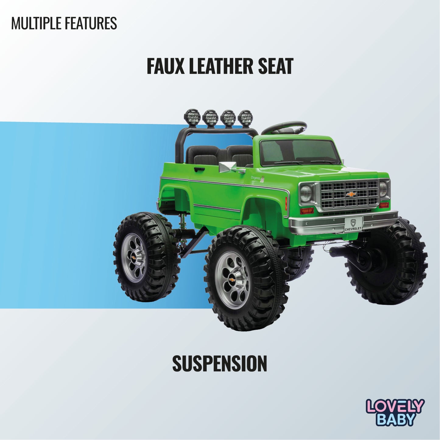 Chervolet Licensed Jeep for Kids - Green - Marah Kids