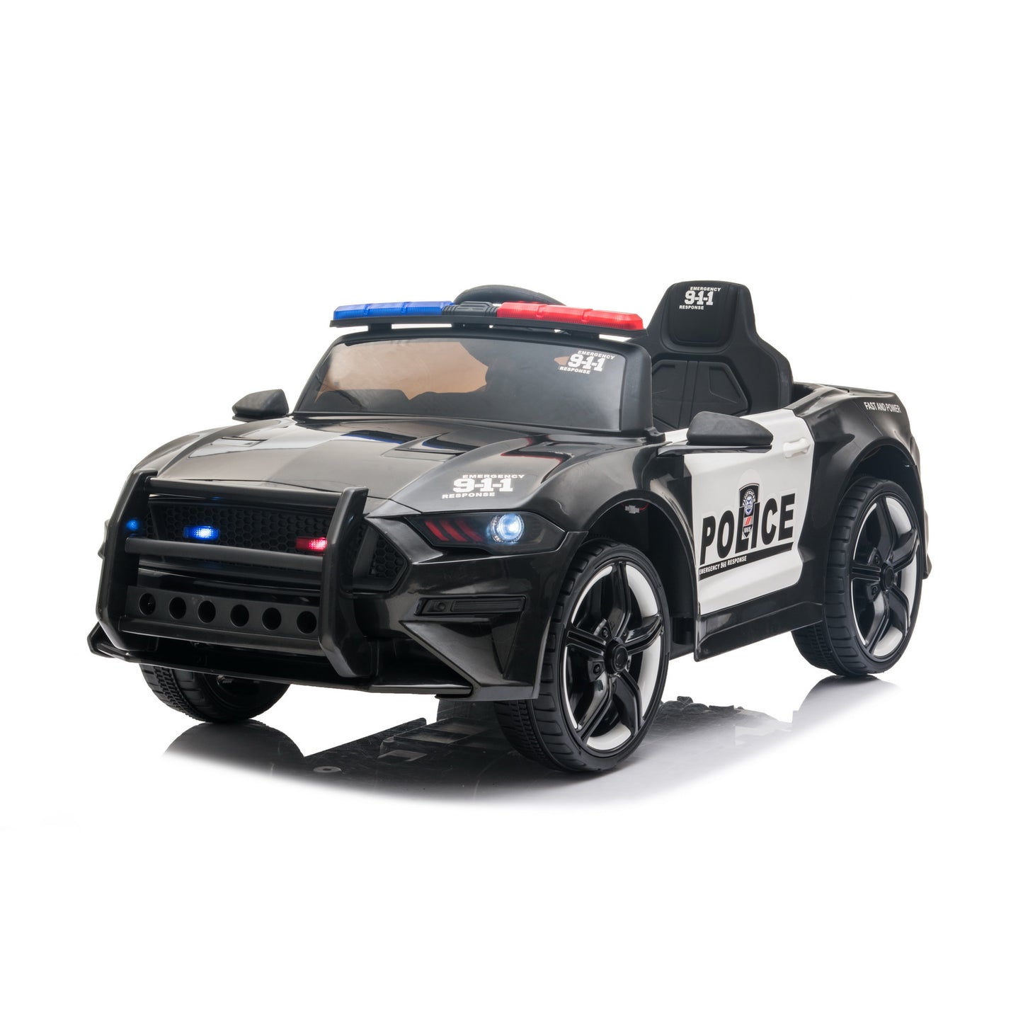 Lovely Baby Kids Licensed Police Ride - On Car - Black - Marah Kids