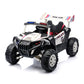 Lovely Baby Powered Riding Police Jeep - White - Marah Kids