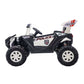 Lovely Baby Powered Riding Police Jeep - White - Marah Kids