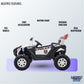 Lovely Baby Powered Riding Police Jeep - White - Marah Kids