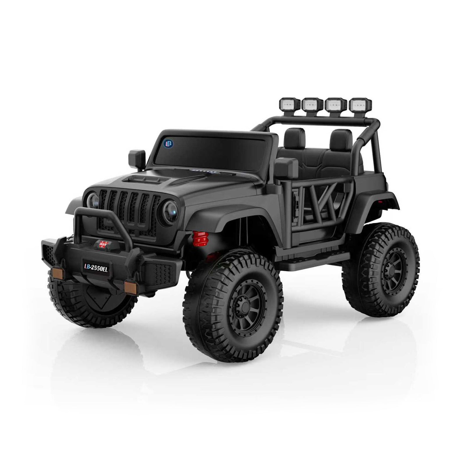 Lovely Baby Kids Powered Riding Jeep - Black - Marah Kids