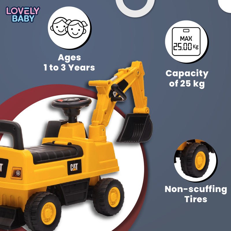 Lovely Baby Ride on Excavator Push Crane with Steering for Kids LB 662 - Marah Kids