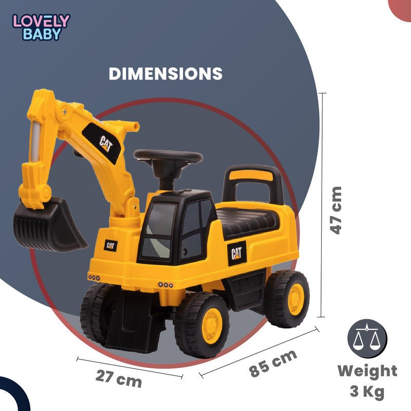 Lovely Baby Ride on Excavator Push Crane with Steering for Kids LB 662 - Marah Kids