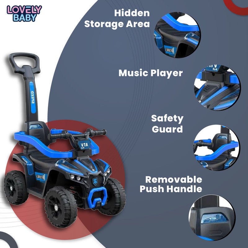 Lovely Baby Ride On Push Car for Kids LB 9338H w/Removable Handle - Marah Kids