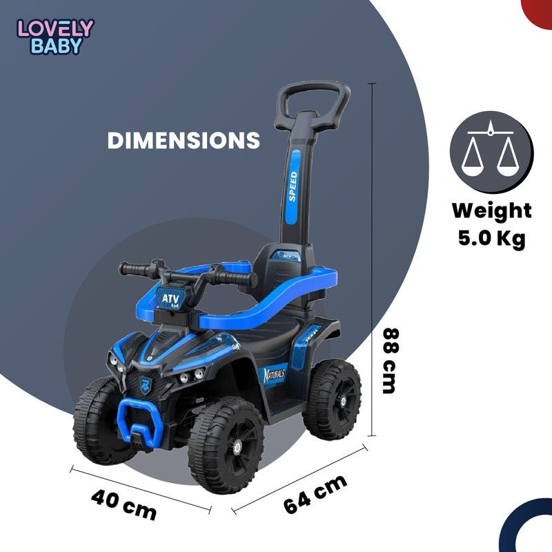 Lovely Baby Ride On Push Car for Kids LB 9338H w/Removable Handle - Marah Kids