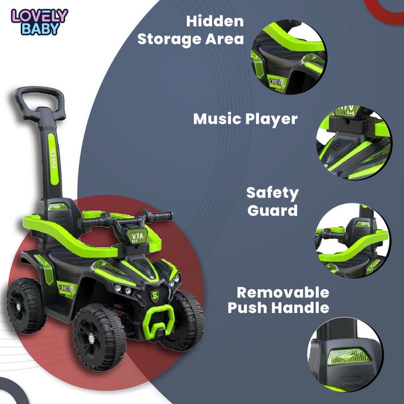 Lovely Baby Ride On Push Car for Kids LB 9338H w/Removable Handle - Marah Kids