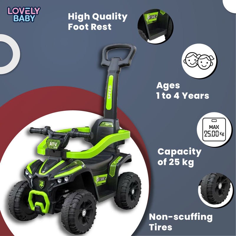 Lovely Baby Ride On Push Car for Kids LB 9338H w/Removable Handle - Marah Kids