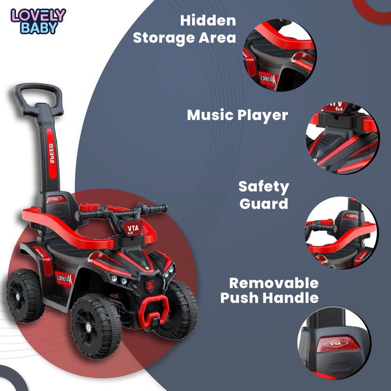 Lovely Baby Ride On Push Car for Kids LB 9338H w/Removable Handle - Marah Kids